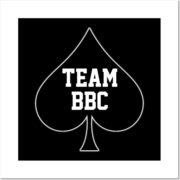 Team BBC Queen Of Spades Wall Art by CoolApparelShop